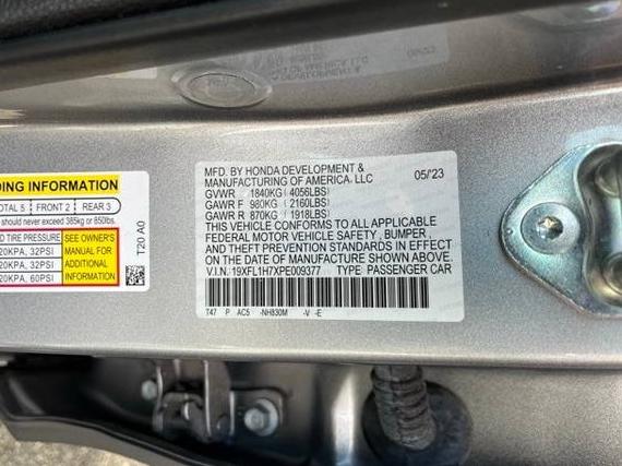 HONDA CIVIC 2023 19XFL1H7XPE009377 image