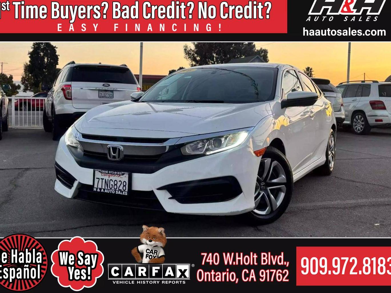 HONDA CIVIC 2016 19XFC2F56GE226254 image