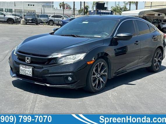 HONDA CIVIC 2019 2HGFC2F83KH539626 image
