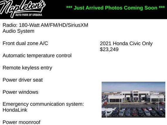 HONDA CIVIC 2021 19XFC1F36ME004608 image