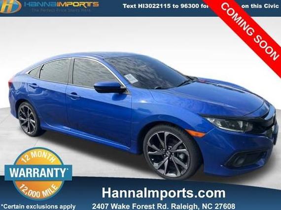 HONDA CIVIC 2021 2HGFC2F83MH554596 image