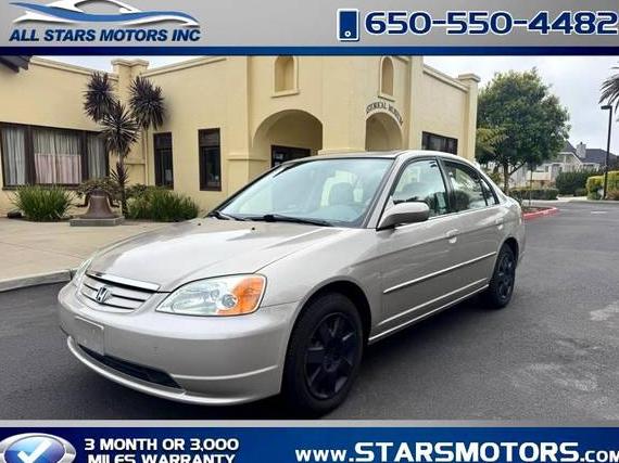 HONDA CIVIC 2002 2HGES26702H599255 image