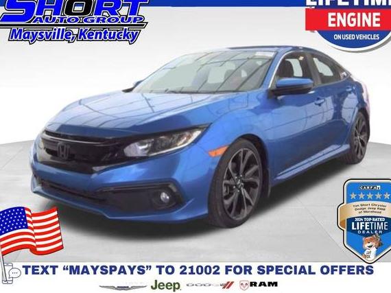 HONDA CIVIC 2020 2HGFC2F88LH571814 image