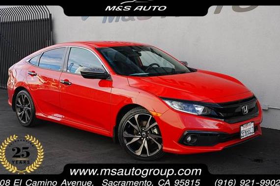 HONDA CIVIC 2020 2HGFC2F83LH558730 image