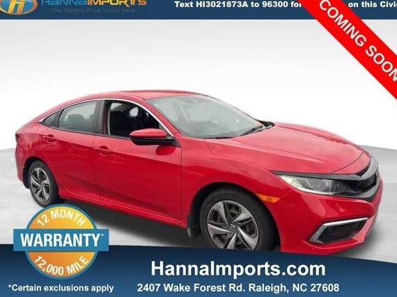 HONDA CIVIC 2020 2HGFC2F66LH577691 image