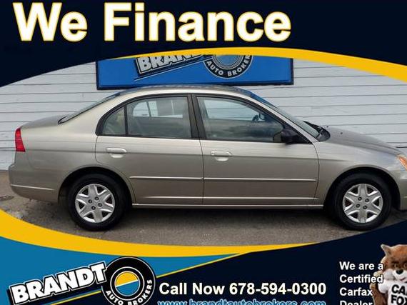HONDA CIVIC 2003 2HGES16583H606527 image