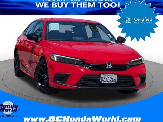 HONDA CIVIC 2022 2HGFE2F59NH562588 image