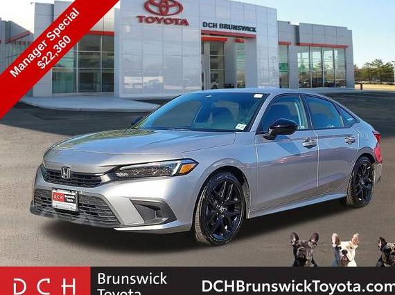 HONDA CIVIC 2022 2HGFE2F5XNH598483 image