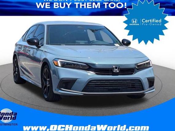 HONDA CIVIC 2022 2HGFE2F51NH608303 image