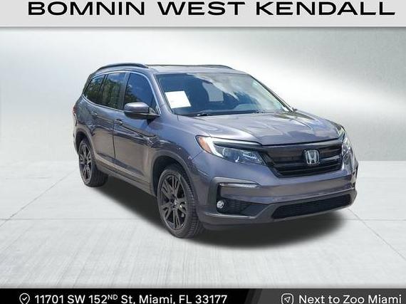 HONDA PILOT 2021 5FNYF5H22MB039488 image