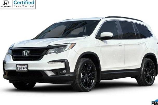 HONDA PILOT 2021 5FNYF5H27MB034786 image