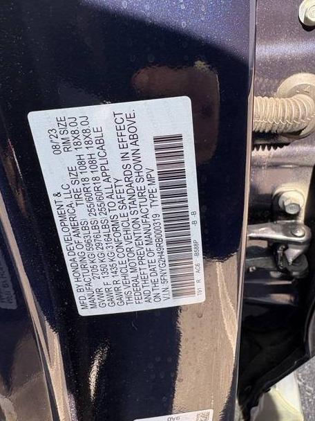 HONDA PILOT 2024 5FNYG2H49RB000319 image