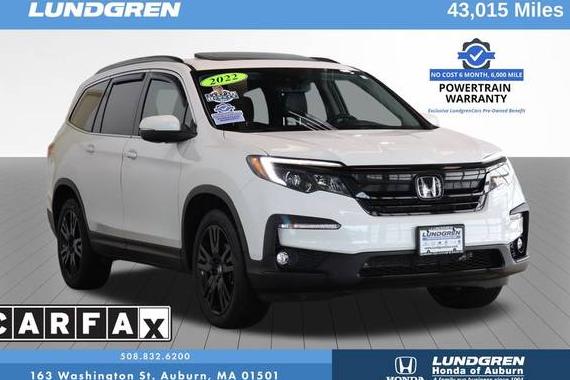HONDA PILOT 2022 5FNYF6H22NB008605 image