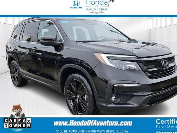 HONDA PILOT 2022 5FNYF5H22NB020411 image