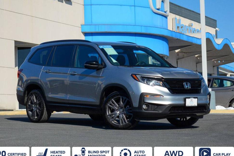 HONDA PILOT 2022 5FNYF6H34NB062870 image