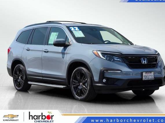 HONDA PILOT 2022 5FNYF6H28NB055458 image