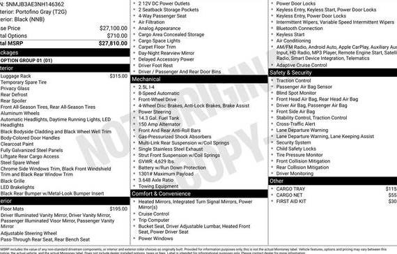 HYUNDAI TUCSON 2022 5NMJB3AE3NH146362 image
