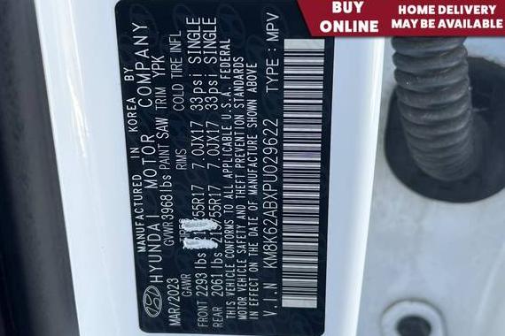 HYUNDAI KONA 2023 KM8K62ABXPU029622 image