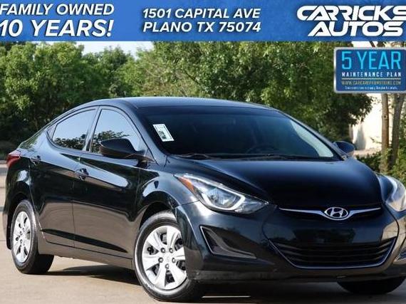 HYUNDAI ELANTRA 2016 KMHDH4AE9GU583825 image