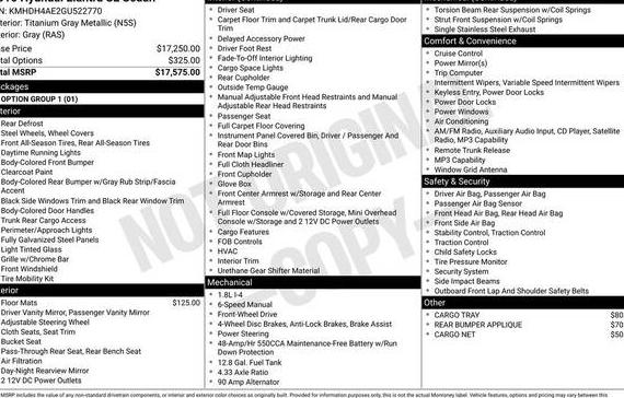 HYUNDAI ELANTRA 2016 KMHDH4AE2GU522770 image