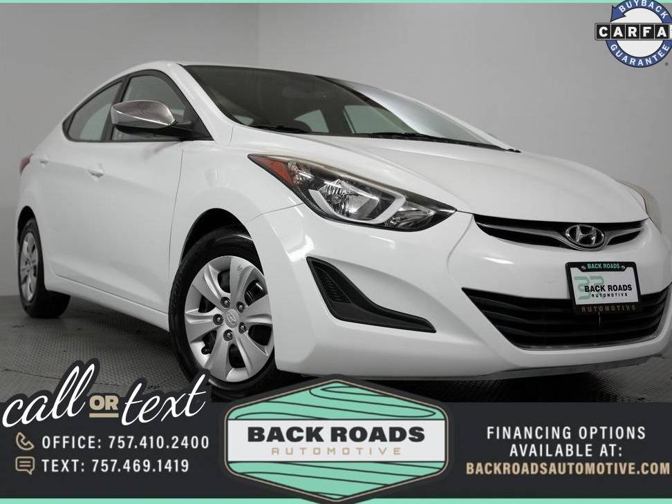 HYUNDAI ELANTRA 2016 5NPDH4AE1GH765839 image