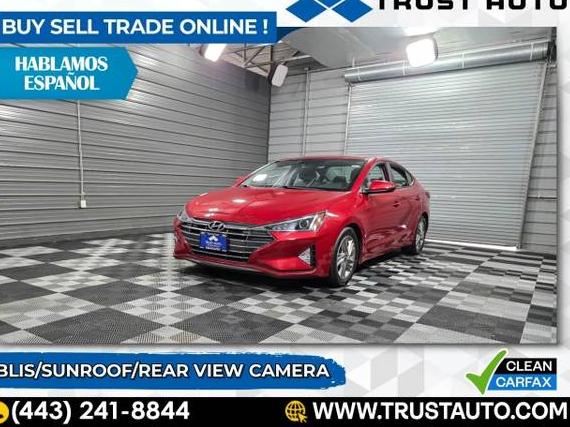 HYUNDAI ELANTRA 2019 5NPD84LF9KH478604 image