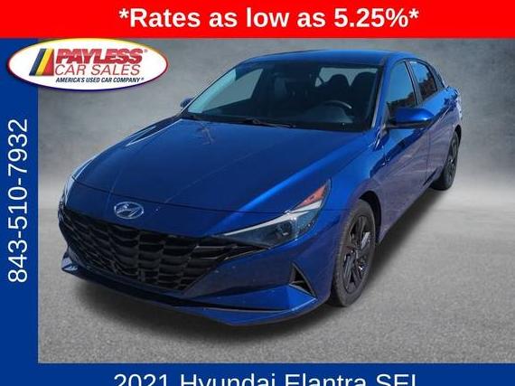 HYUNDAI ELANTRA 2021 5NPLM4AG9MH001080 image