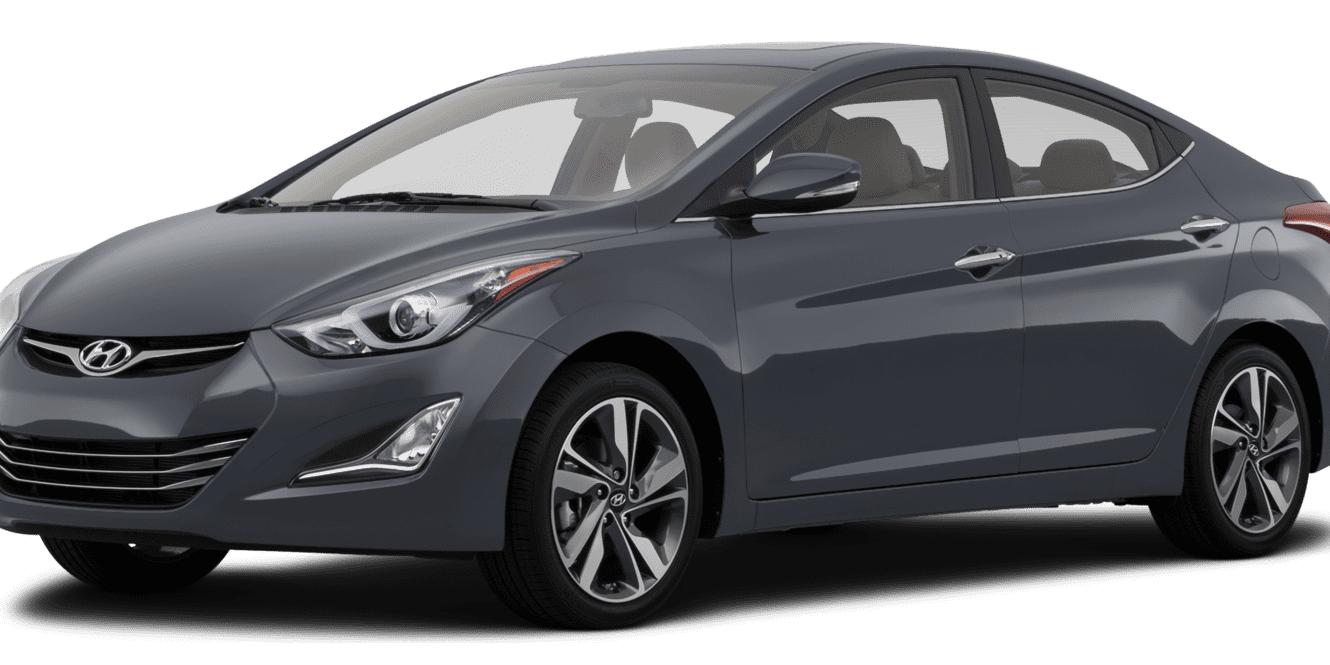 HYUNDAI ELANTRA 2014 KMHDH4AE1EU124009 image