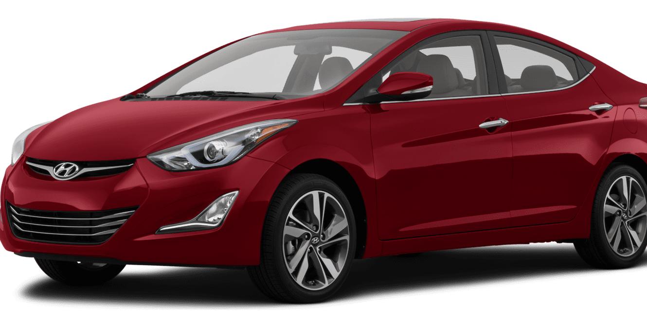 HYUNDAI ELANTRA 2014 KMHDH4AE9EU141608 image