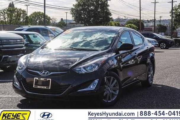 HYUNDAI ELANTRA 2015 KMHDH4AE9FU261717 image