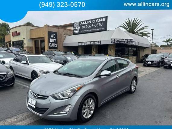 HYUNDAI ELANTRA 2015 KMHDH4AE4FU412818 image