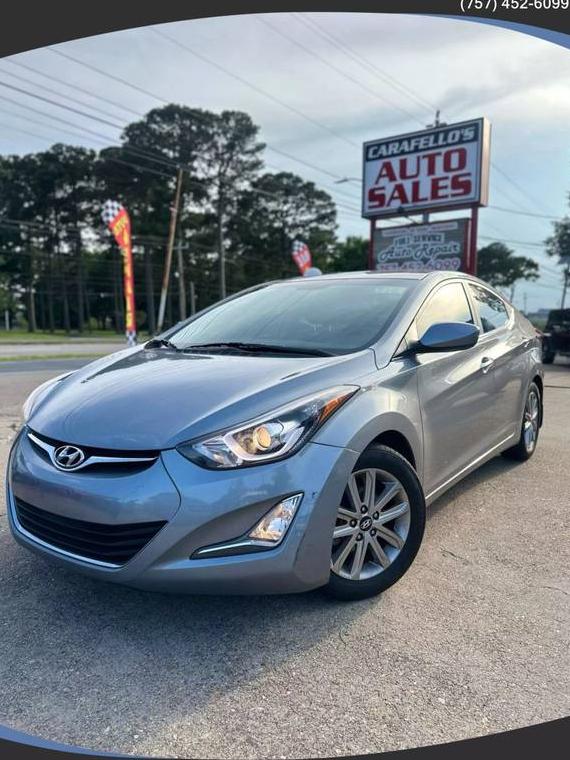 HYUNDAI ELANTRA 2015 KMHDH4AEXFU344007 image