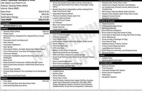HYUNDAI SONATA 2023 KMHL14JC7PA277173 image
