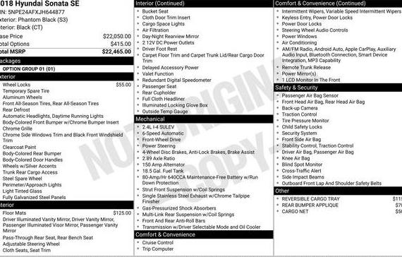 HYUNDAI SONATA 2018 5NPE24AFXJH644877 image