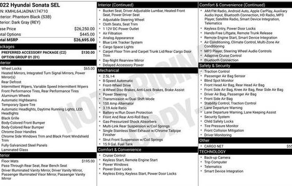 HYUNDAI SONATA 2022 KMHL64JA0NA174710 image