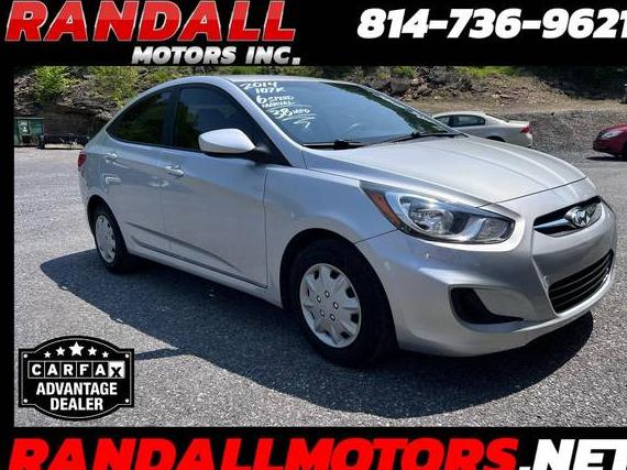 HYUNDAI ACCENT 2014 KMHCT4AEXEU638158 image