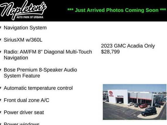 GMC ACADIA 2023 1GKKNML49PZ189628 image
