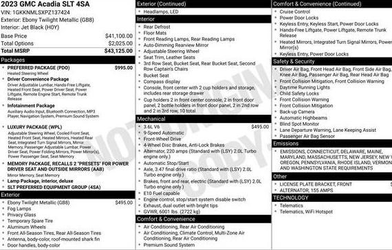 GMC ACADIA 2023 1GKKNMLSXPZ137424 image