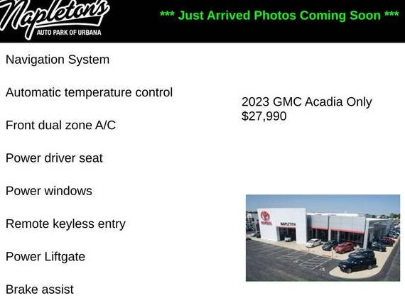 GMC ACADIA 2023 1GKKNML42PZ211971 image