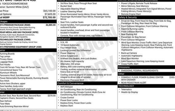 GMC YUKON 2021 1GKS2CKD0MR288368 image