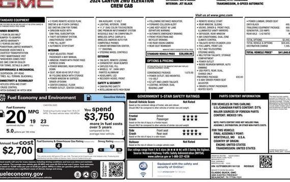 GMC CANYON 2024 1GTP5BEK3R1161133 image GMC CANYON 2024 1GTP5BEK3R1161133 image