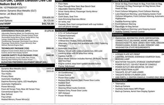 GMC CANYON 2024 1GTP6BEK0R1220717 image GMC CANYON 2024 1GTP6BEK0R1220717 image