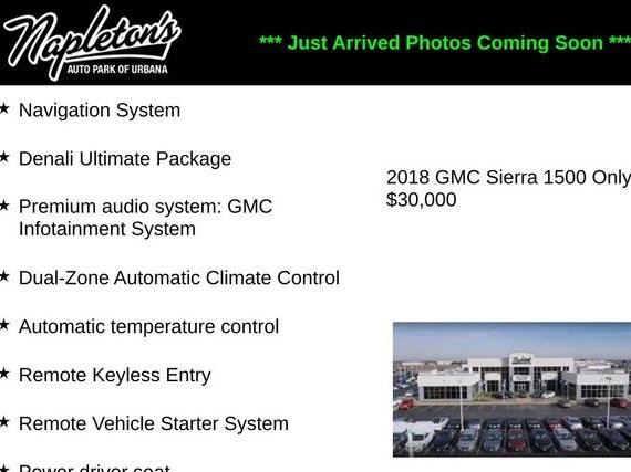 GMC SIERRA 2018 3GTU2PEJXJG311387 image