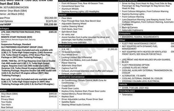 GMC SIERRA 2022 3GTUUBED3NG542306 image