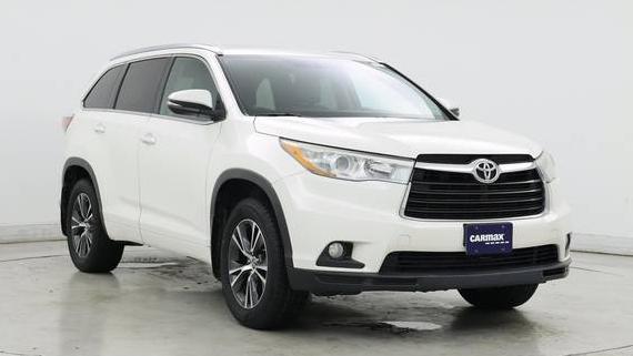 TOYOTA HIGHLANDER 2016 5TDJKRFH1GS255389 image