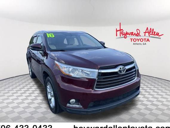 TOYOTA HIGHLANDER 2016 5TDYKRFH0GS167996 image