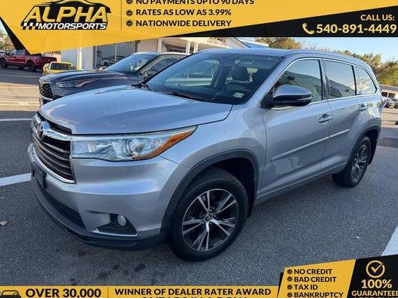 TOYOTA HIGHLANDER 2016 5TDJKRFH6GS503765 image