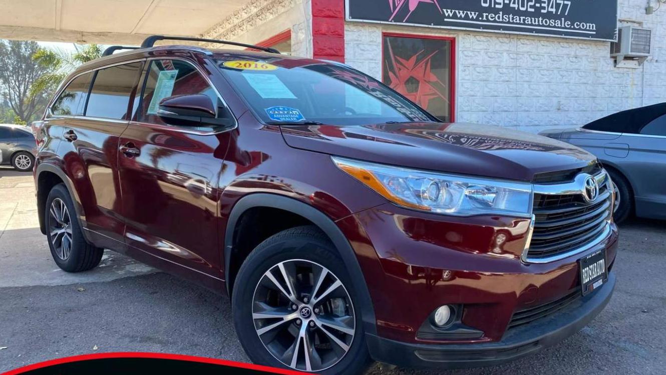 TOYOTA HIGHLANDER 2016 5TDJKRFH8GS245913 image