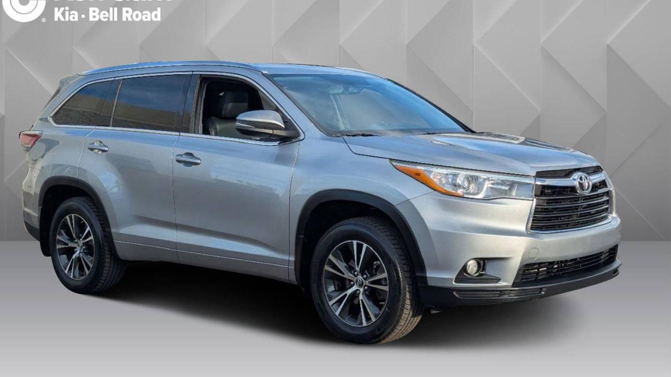 TOYOTA HIGHLANDER 2016 5TDJKRFH0GS330034 image