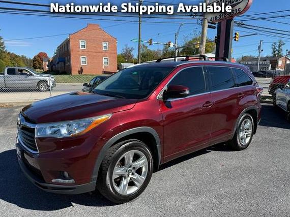 TOYOTA HIGHLANDER 2016 5TDDKRFH6GS338281 image